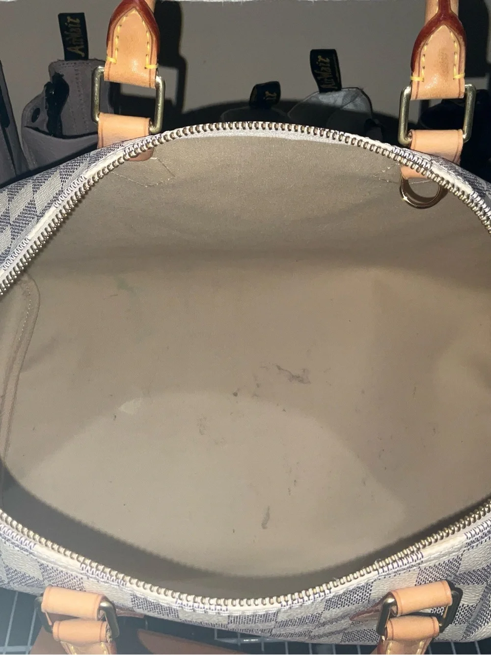 Louis Vuitton Authentic Damier Azur Speedy 35